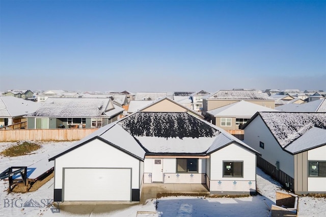 view of front of house featuring a garage