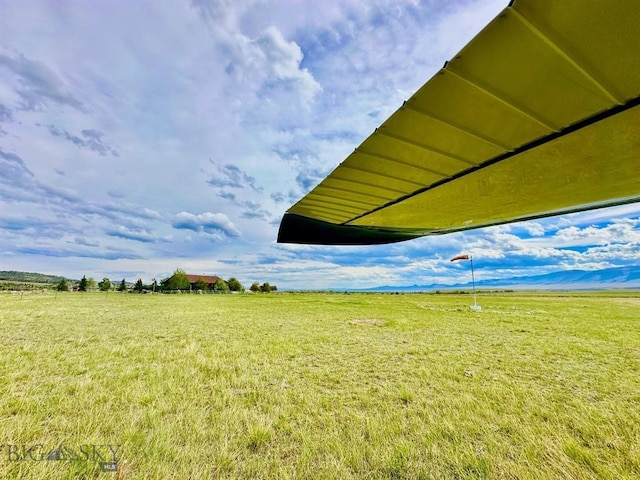 exterior space featuring a rural view