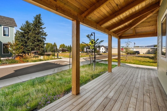 view of wooden terrace