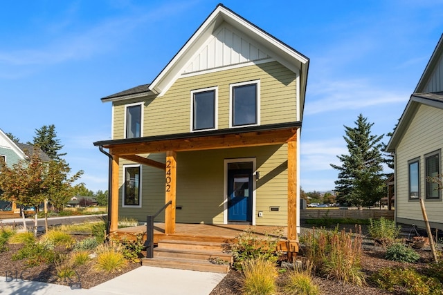 view of front of house featuring a porch