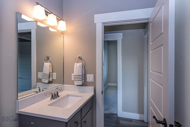 2133 Stewart Loop, Bozeman, MT 59718 - bathroom with vanity and wood finished floors