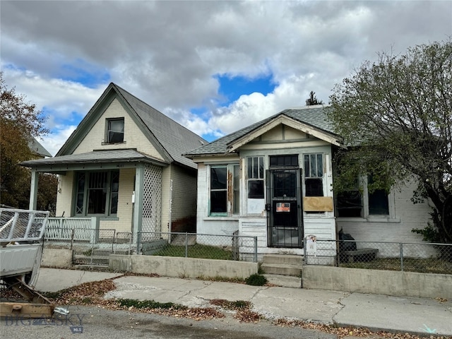 bungalow-style house featuring a porch