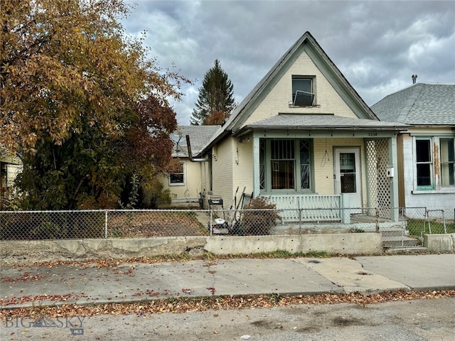 bungalow-style house with covered porch