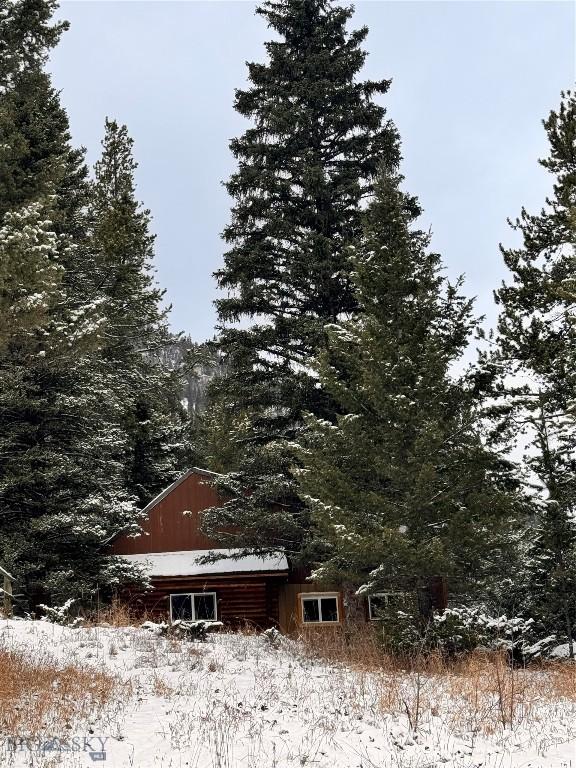 37329 Gallatin Rd, Gallatin Gateway, MT 59730 - view of snow covered exterior