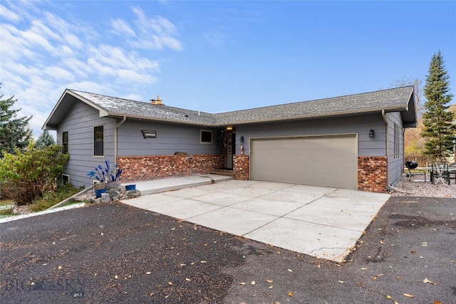 ranch-style house with a garage