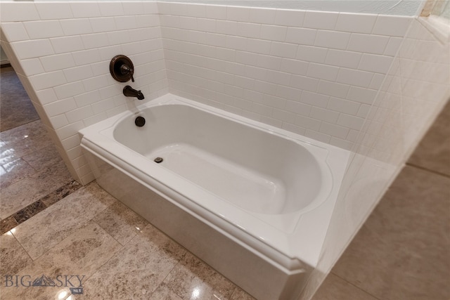 bathroom featuring a bathing tub