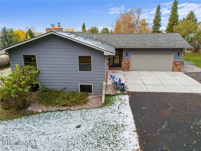 ranch-style house with a garage