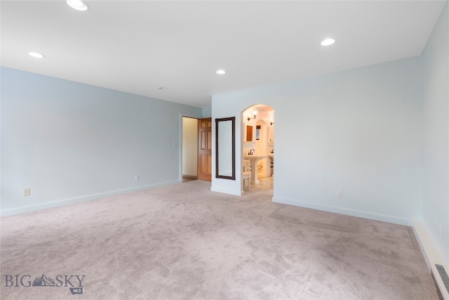 view of carpeted empty room