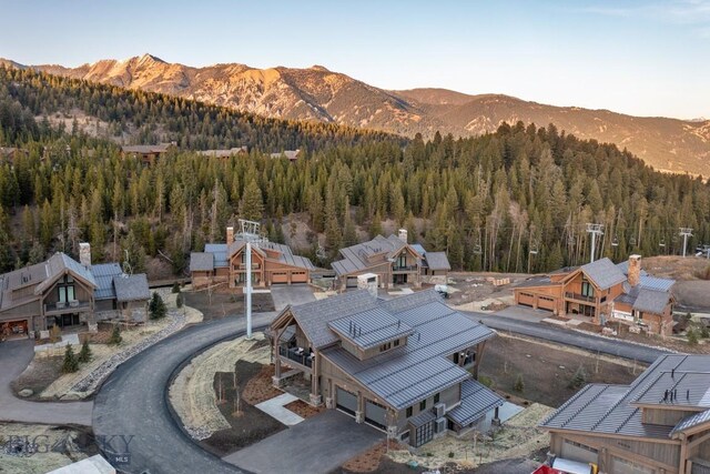 117 Martingale Frk Unit 6, Big Sky, MT 59716 - mountain view featuring a forest