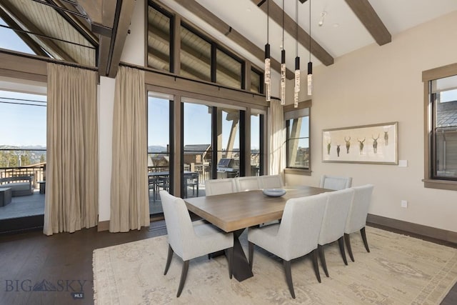 117 Martingale Frk Unit 6, Big Sky, MT 59716 - dining space with wood finished floors and baseboards