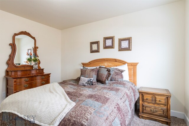 bedroom featuring carpet floors