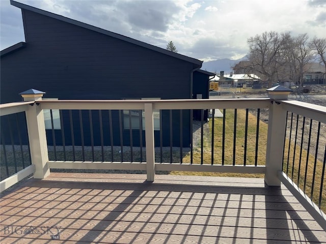 206 Otis Ave, Ennis, MT 59729 - wooden deck with a mountain view