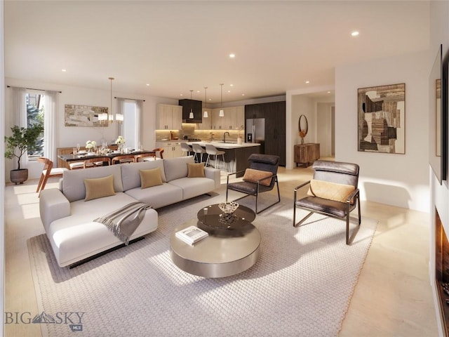 1514 Cambridge Dr, Bozeman, MT 59715 - living area with recessed lighting