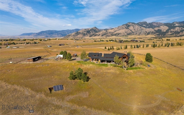 mountain view with a rural view