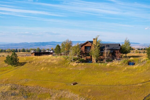 exterior space with a rural view