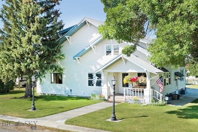204 Boundary St, Sheridan, MT 59749 - view of front facade featuring covered porch and a front lawn