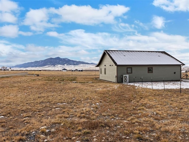 exterior space with a mountain view