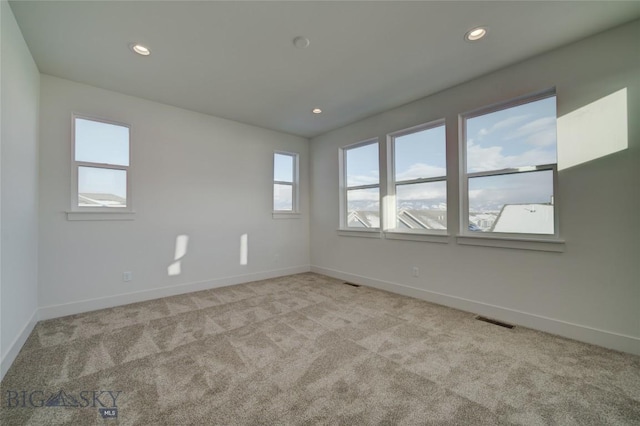 view of carpeted empty room