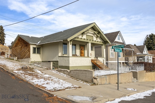 view of front of home