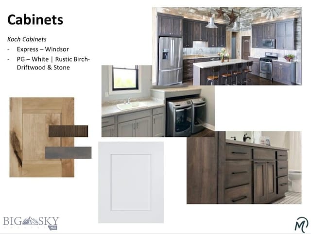 kitchen featuring dark brown cabinetry, sink, a kitchen island, and stainless steel appliances