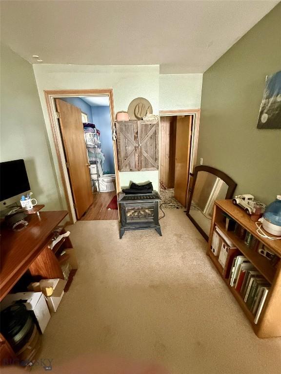 living area featuring wood-type flooring