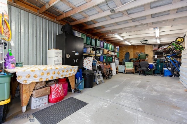 view of storage room