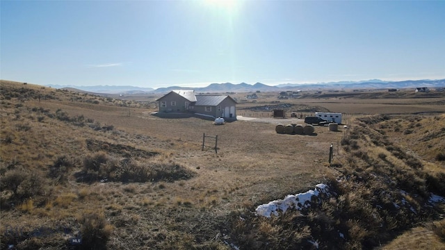 mountain view with a rural view