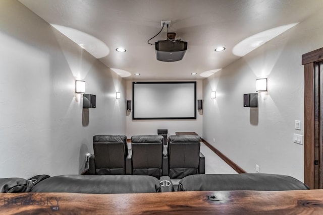 view of home theater room