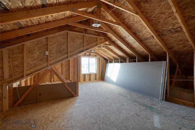 view of attic