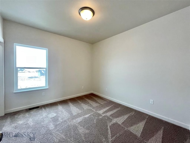 spare room featuring carpet floors