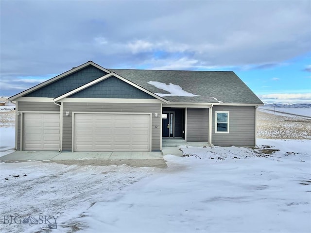 view of front of home featuring a garage