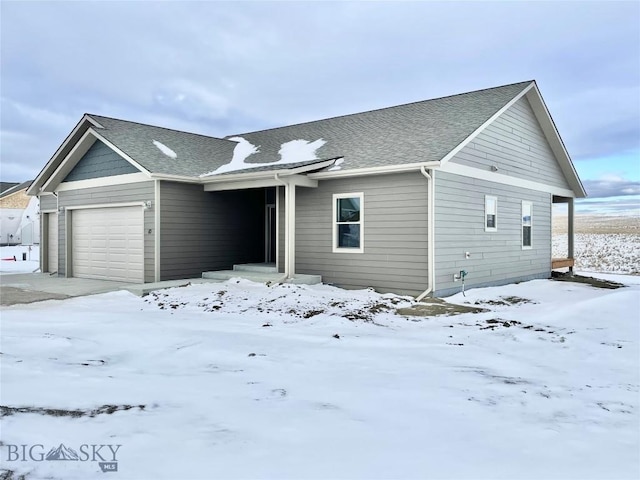 ranch-style house with a garage