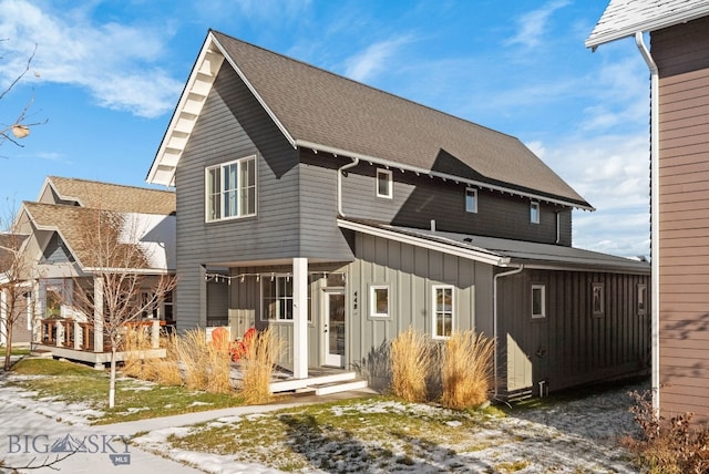 view of rear view of property