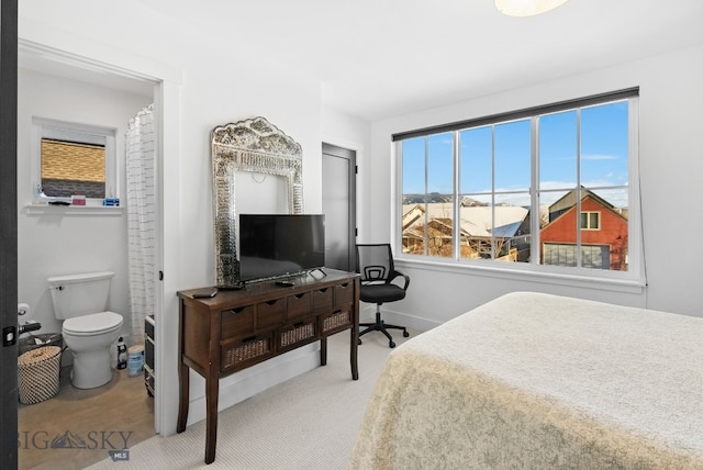 bedroom featuring carpet floors