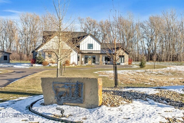 4807 Jordan Spur Rd, Bozeman, MT 59715 - view of front of property featuring board and batten siding