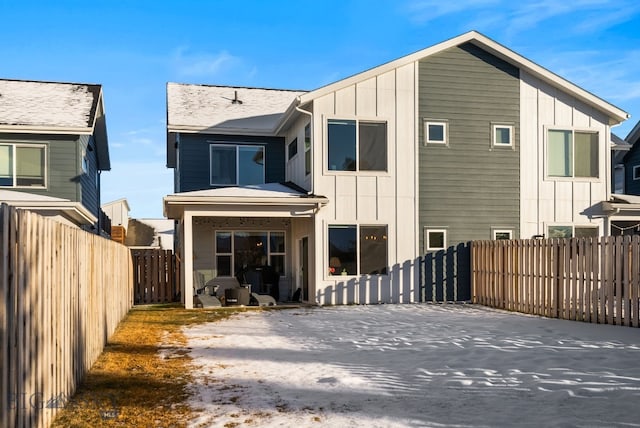 view of rear view of property