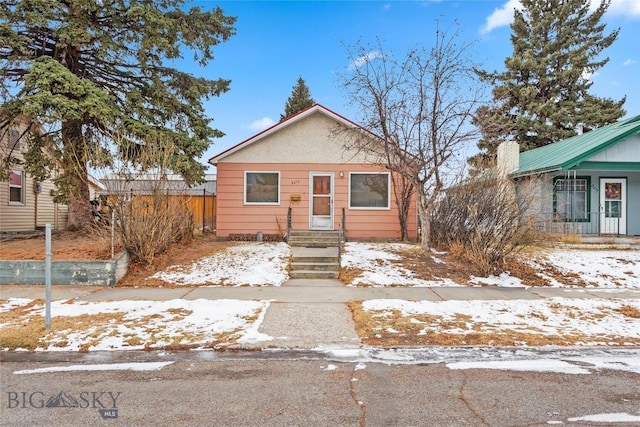 view of bungalow-style home