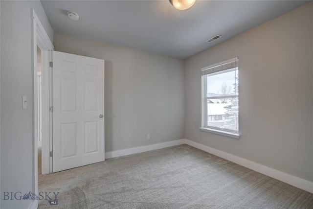 view of carpeted empty room