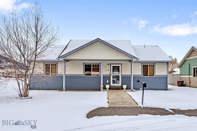 view of front of home