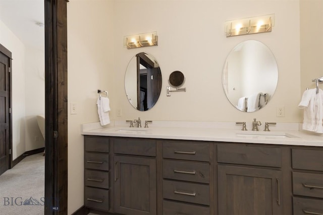 bathroom featuring vanity