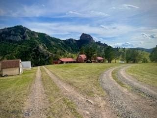 view of street featuring a mountain view