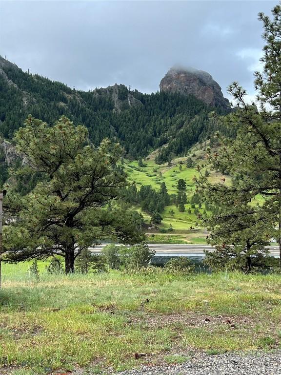 mountain view with a rural view