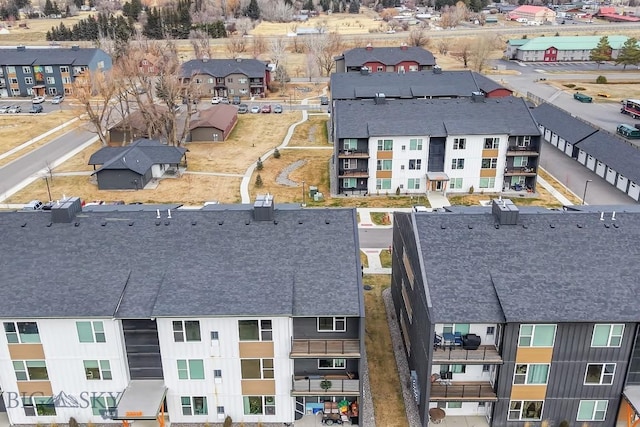 aerial view featuring a residential view