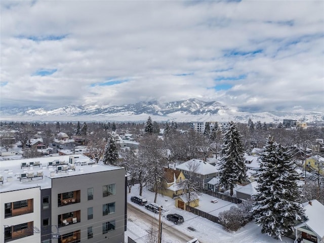 view of city with a mountain view