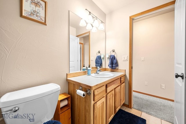 1311 Cruiser Ln, Belgrade, MT 59714 - half bath with vanity and tile patterned flooring