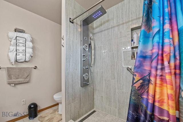 1311 Cruiser Ln, Belgrade, MT 59714 - bathroom with a shower stall and tile patterned flooring