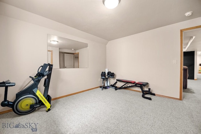 1311 Cruiser Ln, Belgrade, MT 59714 - exercise area featuring carpet and baseboards