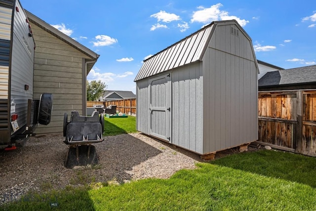 1311 Cruiser Ln, Belgrade, MT 59714 - view of shed with a fenced backyard