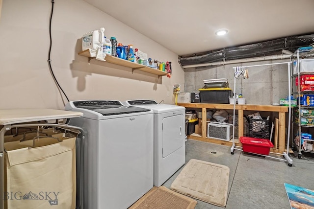 1311 Cruiser Ln, Belgrade, MT 59714 - laundry area with washing machine and clothes dryer