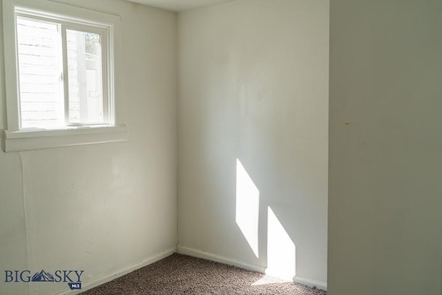 view of carpeted empty room